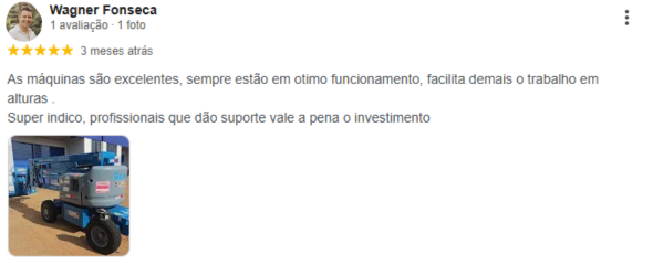 Avaliação de Cliente Master 1